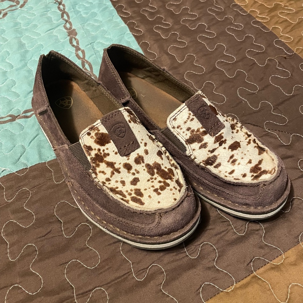 Ariat Brown and Cream Loafers